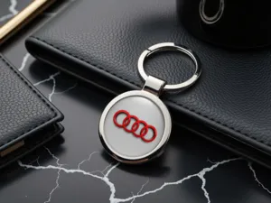 Audi Portachiavi Personalizzati Pro Logo Lucido